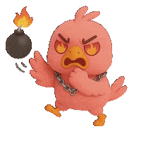 Angry Attack Sticker