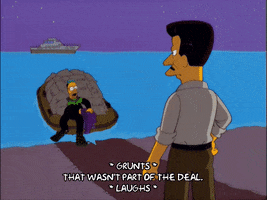 Pushing Off Episode 8 GIF by The Simpsons