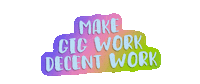 Decent Work Sticker