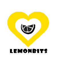 Heart Zitrone Sticker by Lemonbits