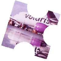 Puzzle Viaje Sticker by Volaris