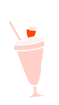 milkshakeapp pink drink milk icecream Sticker