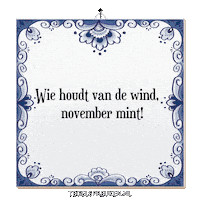 Humor Wind Sticker by Tegelspreuken.nl