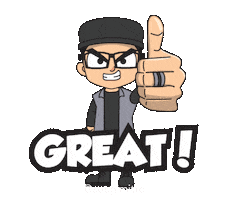 Happy Top Sticker