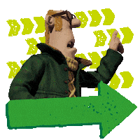 On My Way Farmer Sticker by Aardman Animations