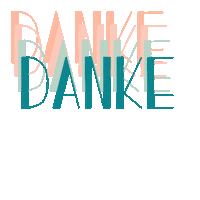 Danke Sticker by Printfetti
