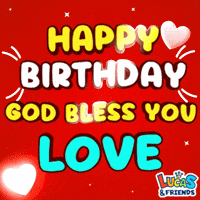 Happy Birthday Bday GIF by Lucas and Friends by RV AppStudios
