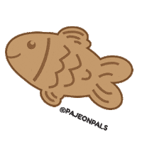 pajeonpals fish korea waffle korean food Sticker