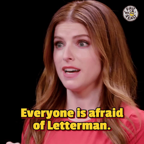 Afraid Of Letterman