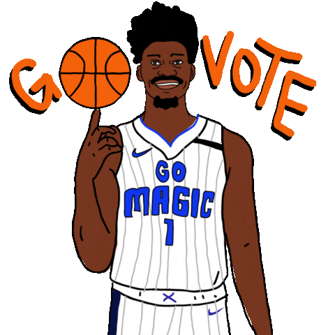 Nba Playoffs Basketball Sticker by #GoVote