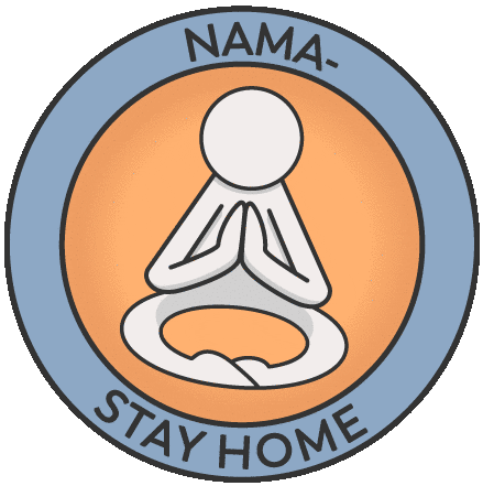 Yoga Stay Home Sticker