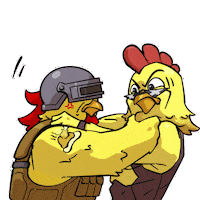 Mobile Game Chicken Sticker by Official PUBG MOBILE