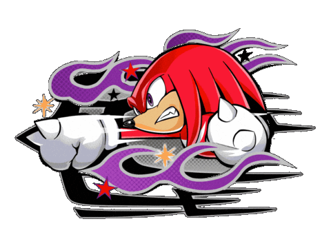 Sega Knuckles Sticker by Sonic the Hedgehog