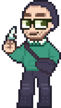 Pixel Bobbing Sticker