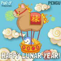 Chinese New Year Penguin GIF by Pudgy Penguins