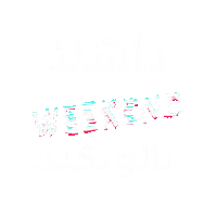 Weekend Sticker by Ksa Art