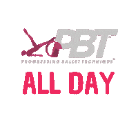 ProgressingBalletTechnique dance ballet pbt progressing ballet technique Sticker