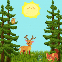 Summer Forest GIF by Maria Johnsen