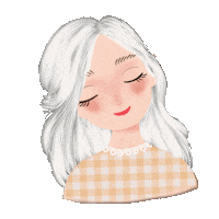 Girl Hair Sticker