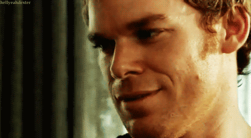 bbennett108 giphyupload laugh dexter smirk GIF