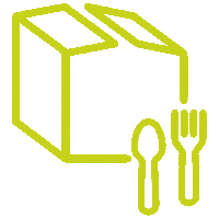 eat_marketing food packaging takeaway eatmarketing Sticker