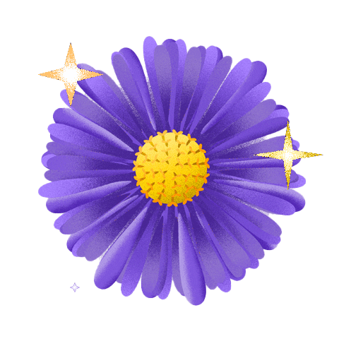 Coentron flower winter autumn aster Sticker