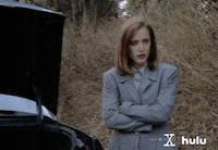 the x files arms folded GIF by HULU