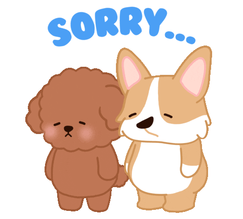 Sorry Corgi Sticker