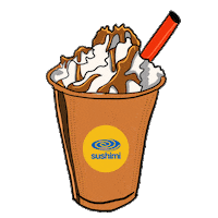 SushimiMx cool drink sushi smoothie Sticker