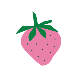 berkshirecoop giphygifmaker icon strawberry berkshirefoodcoop Sticker