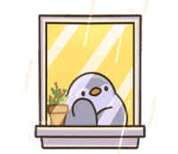 Rain Penguin Sticker