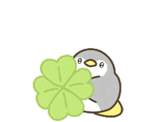 Heart Penguin Sticker