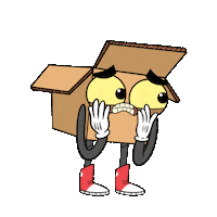 Box Miedo Sticker by LaCajaPopular