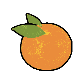 Mandarin Orange Sticker by Clementine