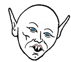 Halloween Vampire Sticker by Emo Nite