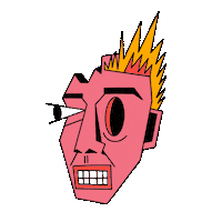 On Fire Burn Sticker by flomeissner