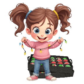 Boys Girls Christmas Ornaments Sticker