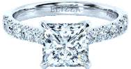 Princess Platinum Sticker by ELIZZA Fine Jewellery