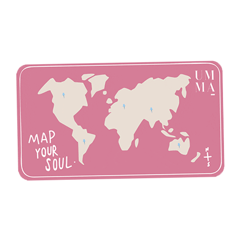 ummamy pink travel blue fly Sticker