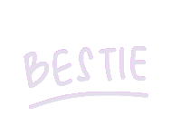 dptiwi7 handwriting bestie lilac dptiwi7 Sticker