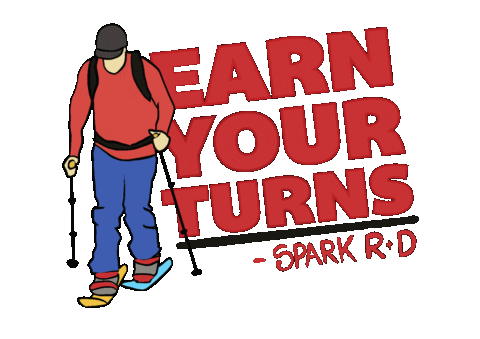 SparkRD giphyupload flame hiking snowboard Sticker