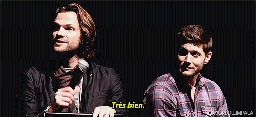 aborddelimpala giphyupload french jensen ackles jared padalecki GIF