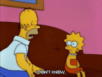 Confused Season 3 GIF by The Simpsons