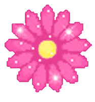 Flower Glitter Sticker