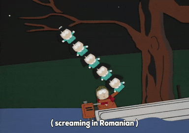 canoe screaming GIF by South Park 