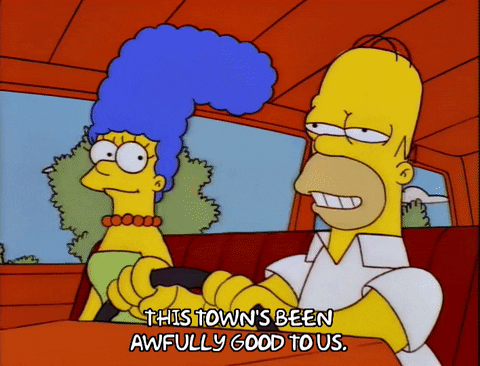 moving homer simpson GIF