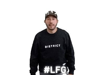 Excited Lets Go Sticker by District Dave