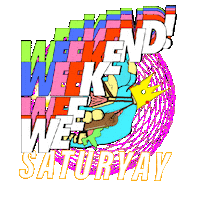 Saturday Night Weekend Sticker