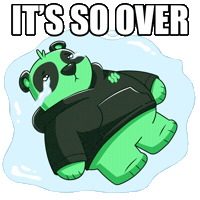 Sad Its Over Sticker by SuperVerse