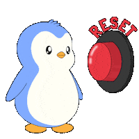 Penguin Reset Sticker by Pudgy Penguins